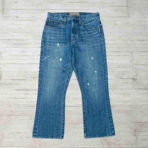 J. Crew Point Sur High Rise Straight Leg Ankle Distressed Jeans size 29